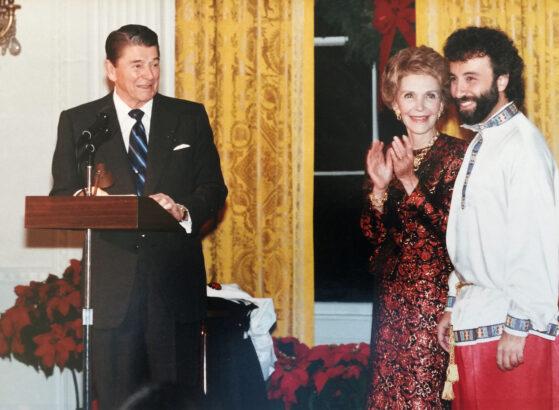 Yakov at the White House with the President and First lady