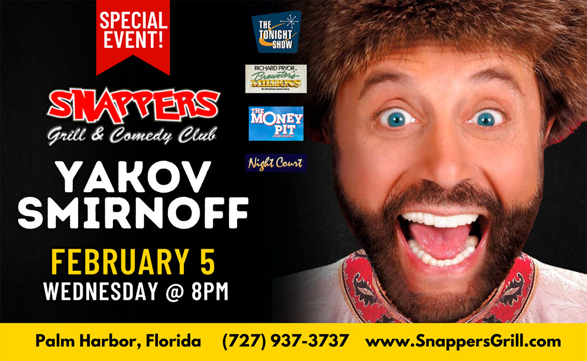 Yakov Smirnoff - Snappers Comedy Club (Tampa Bay FL)